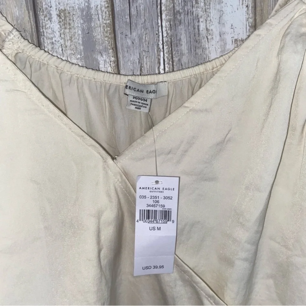 NWT American Eagle Cream Puff Sleeve Blouse - Picture 9 of 10